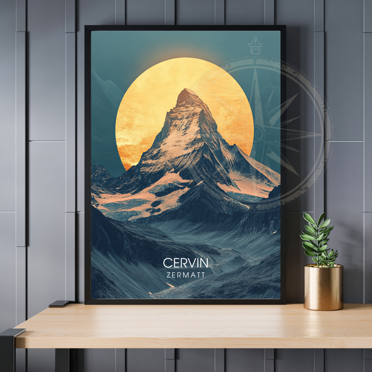 Affiche Cervin | Impression de voyage Suisse | Affiche Suisse-0