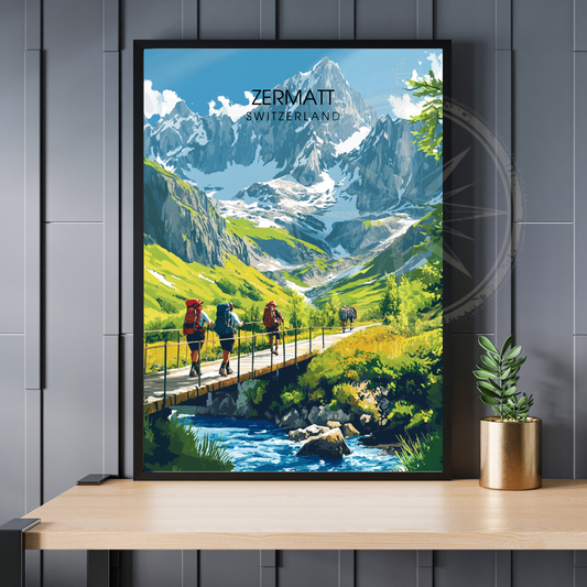 Affiche Zermatt | Impression Suisse | Affiche Suisse-0