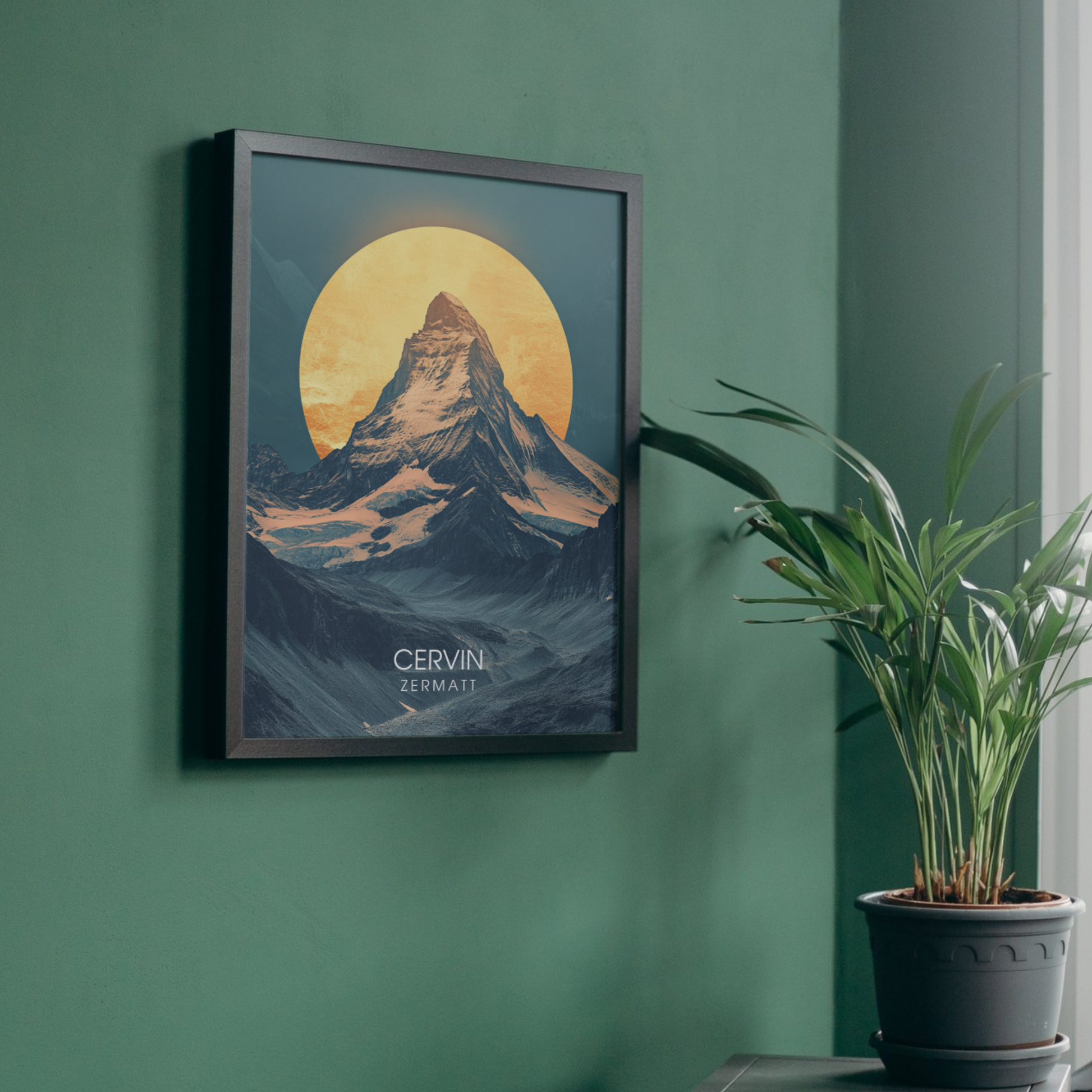 Affiche Cervin | Impression de voyage Suisse | Affiche Suisse-1