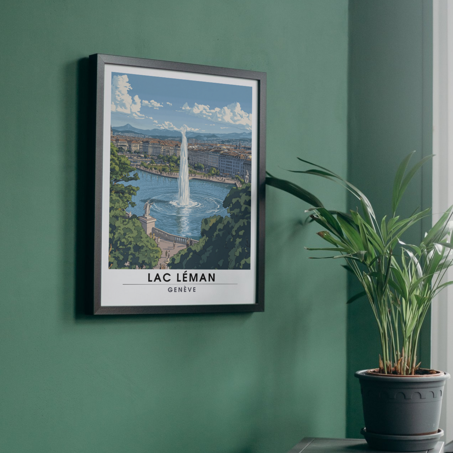 Affiche Lac léman | Impression Suisse | Affiche Suisse-1