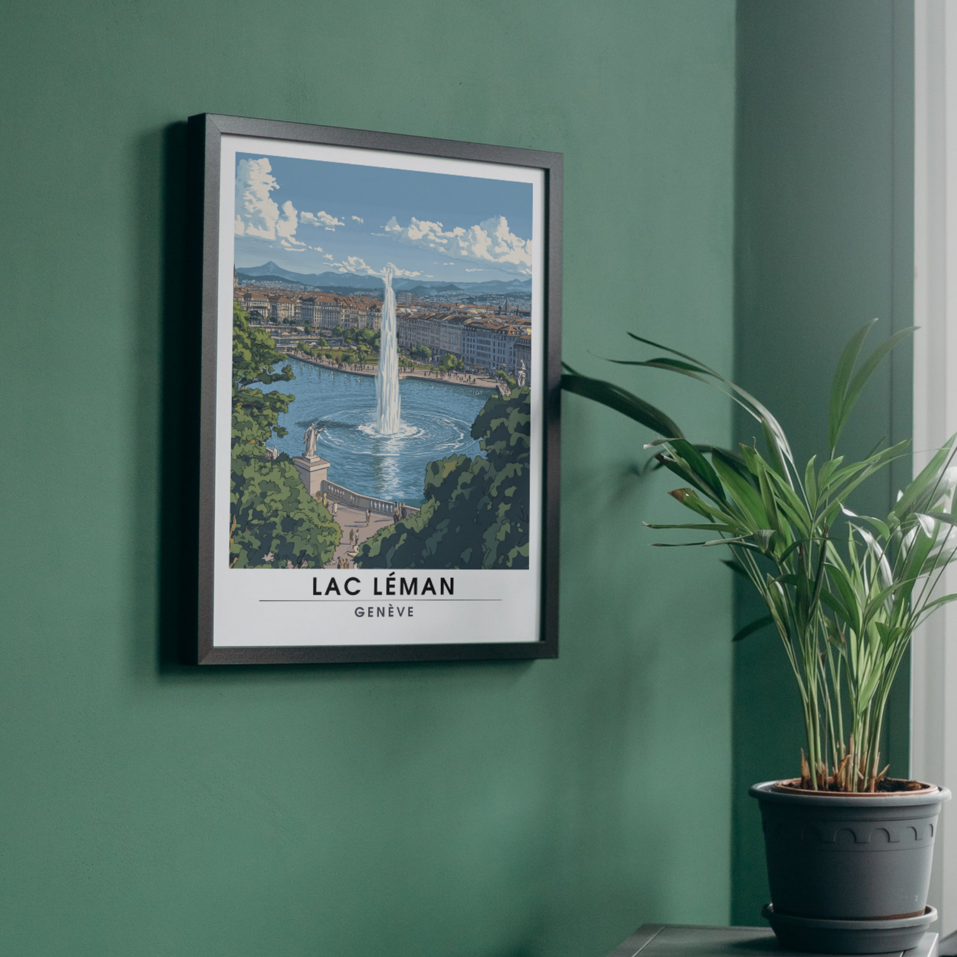Affiche Lac léman | Impression Suisse | Affiche Suisse-1