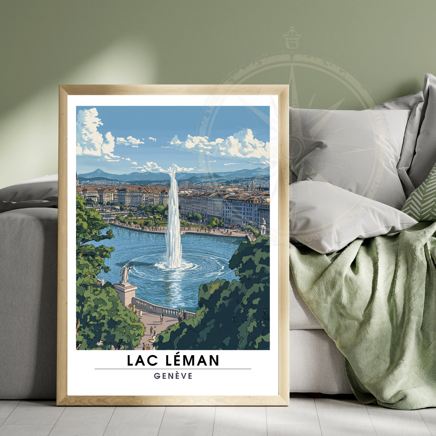Affiche Lac léman | Impression Suisse | Affiche Suisse-4