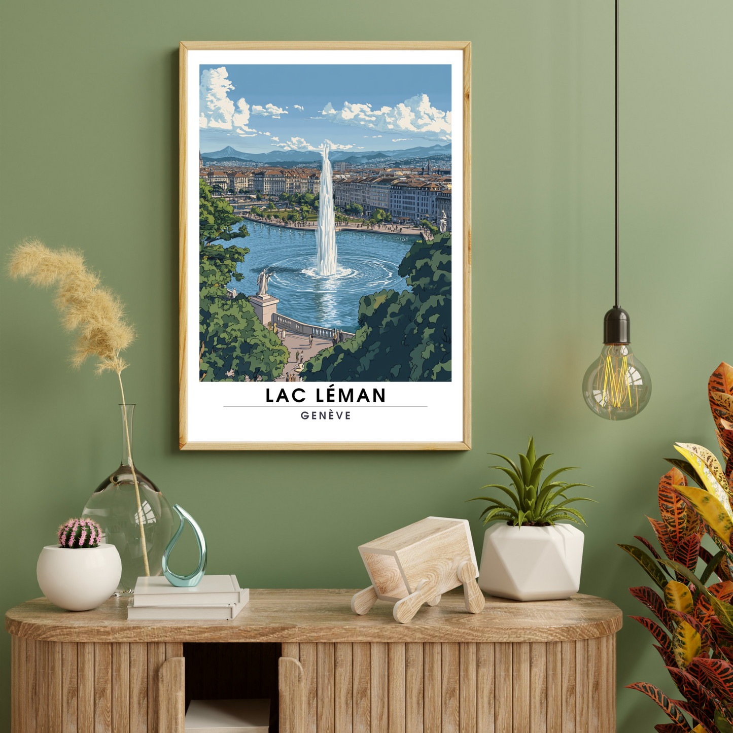 Affiche Lac léman | Impression Suisse | Affiche Suisse-3
