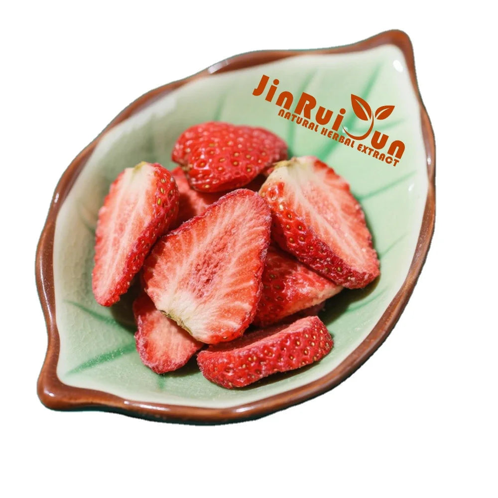 Meilleures ventes de fraises lyophilisées 100 % naturelles sans sucre ajouté Extrait de fruits croquants emballés sous vide Qualité alimentaire santé 1 kg
